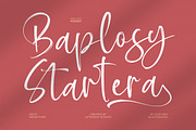 Baplosy Startera Bold Brush Font, a Script Font by Letterena Studios Script (Thumbnail 1 of 20)