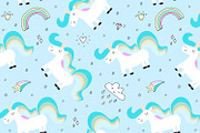 Cute unicorns patterns collection., a Pattern Graphic by Irene_Boiko_ART (Thumbnail 15 of 22)