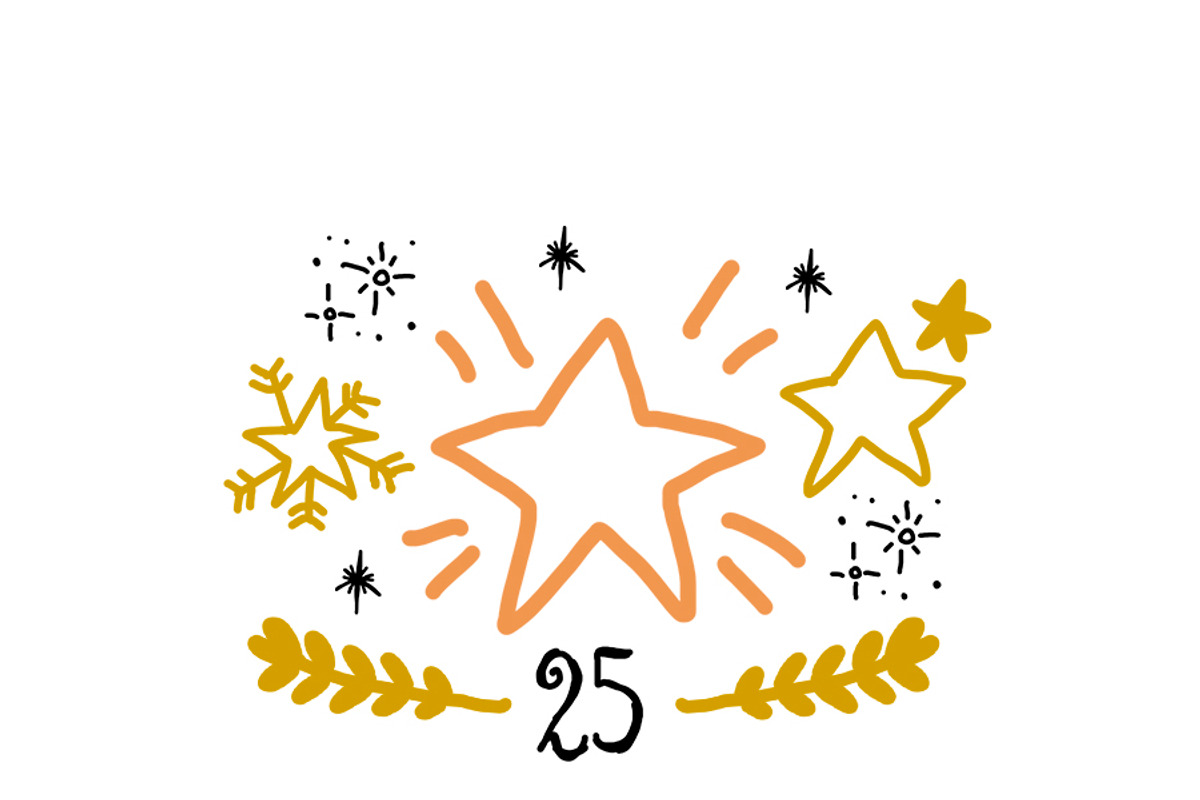 Clipart Christmas photo overlays, a Decorative Illustration by Bamboobear Books Shop (Photo 4 of 7)