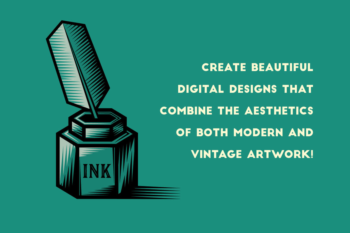 Modern Woodcut Brushes preview 2
