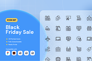 Black Friday Sale Icon Set, an Icon by Nathaya Studio (Thumbnail 1 of 2)