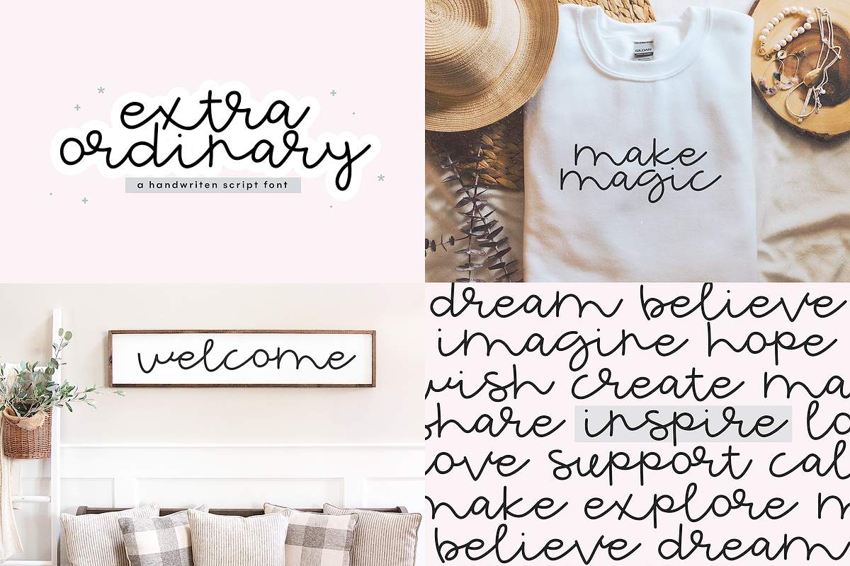 Cute Handwritten Font Bundle | Vol 2, a Script Font by KA Designs (Photo 9 of 12)
