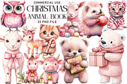 Little Pink Animal Christmas Book, an Illustration by Daily.Designs (Thumbnail 1 of 5)