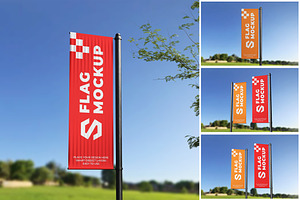 Flag Mockup, a Product Mockup by MrLetters