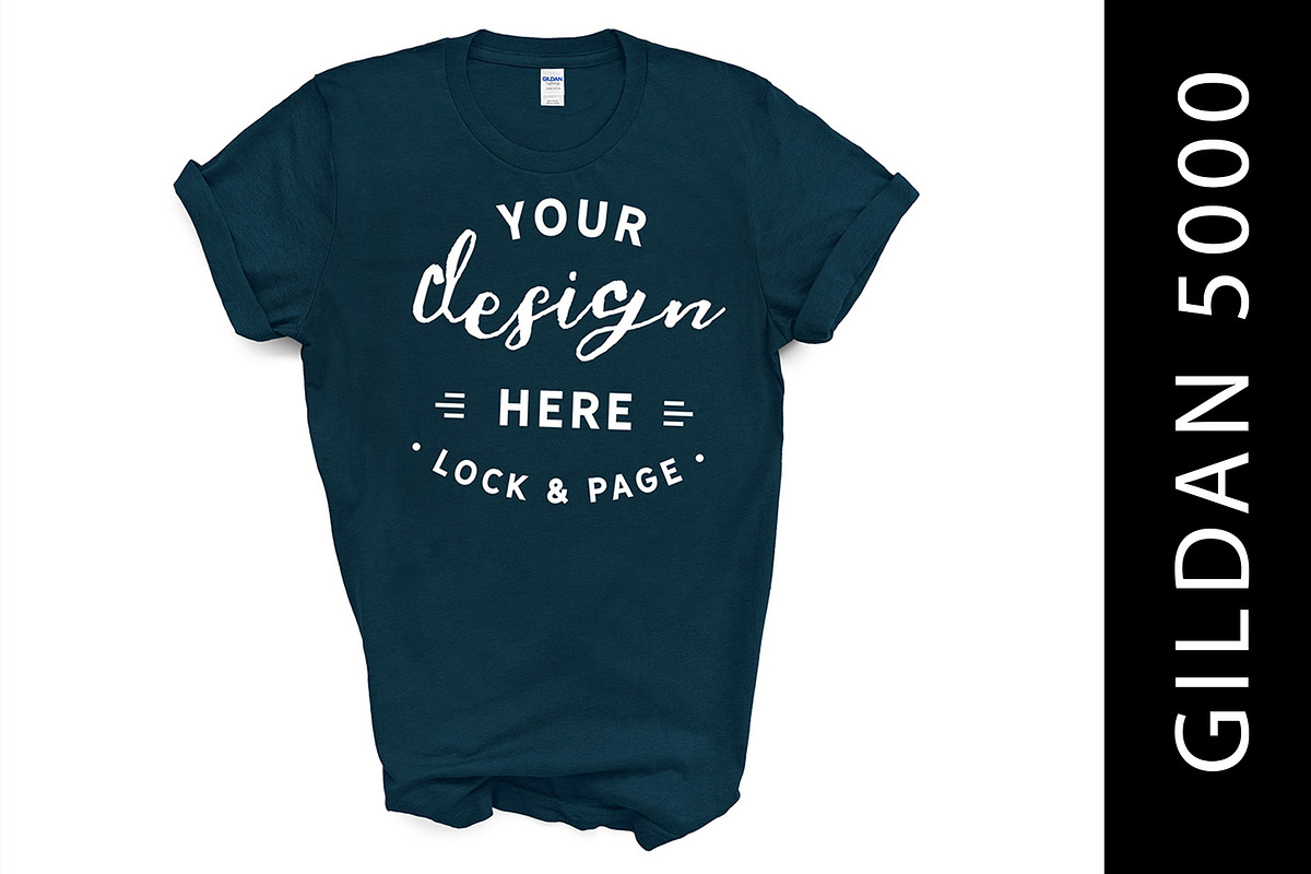 Gildan 5000 Mockup TShirt Bundle, a Shirt Mockup by lock and page (Photo 9 of 22)