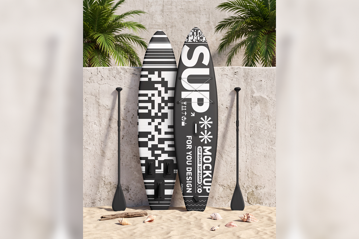 SUP Board Mockup, an Advertising Mockup by PopotLane (Photo 7 of 9)