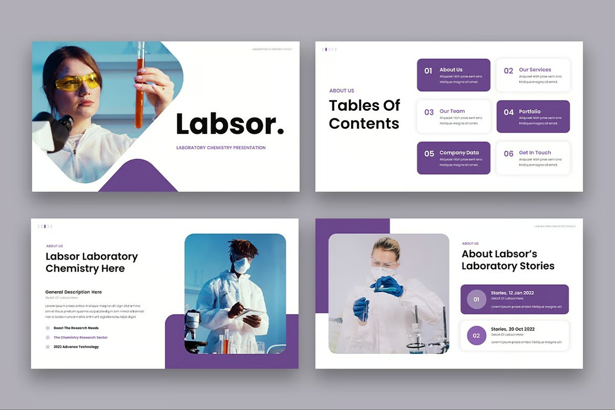 Labsor  Laboratory Chemistry Keynote, a Presentation Template by Fit-tee (Photo 4 of 6)