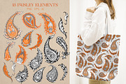 Vector Paisley patterns, a Pattern Graphic by Veleri (Thumbnail 4 of 7)