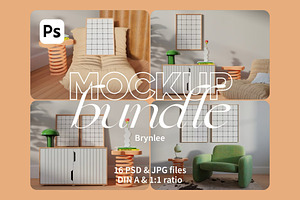 Wall Art Mockup Bundle 21 In 1