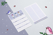 Cute illustrated planner set, a Stationery Template by Pixel Charm Studio (Thumbnail 5 of 6)