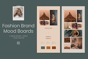 Fashion Brand Mood Boards Mockup