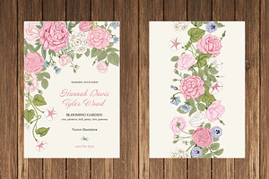 Blooming Garden II. Vector Set