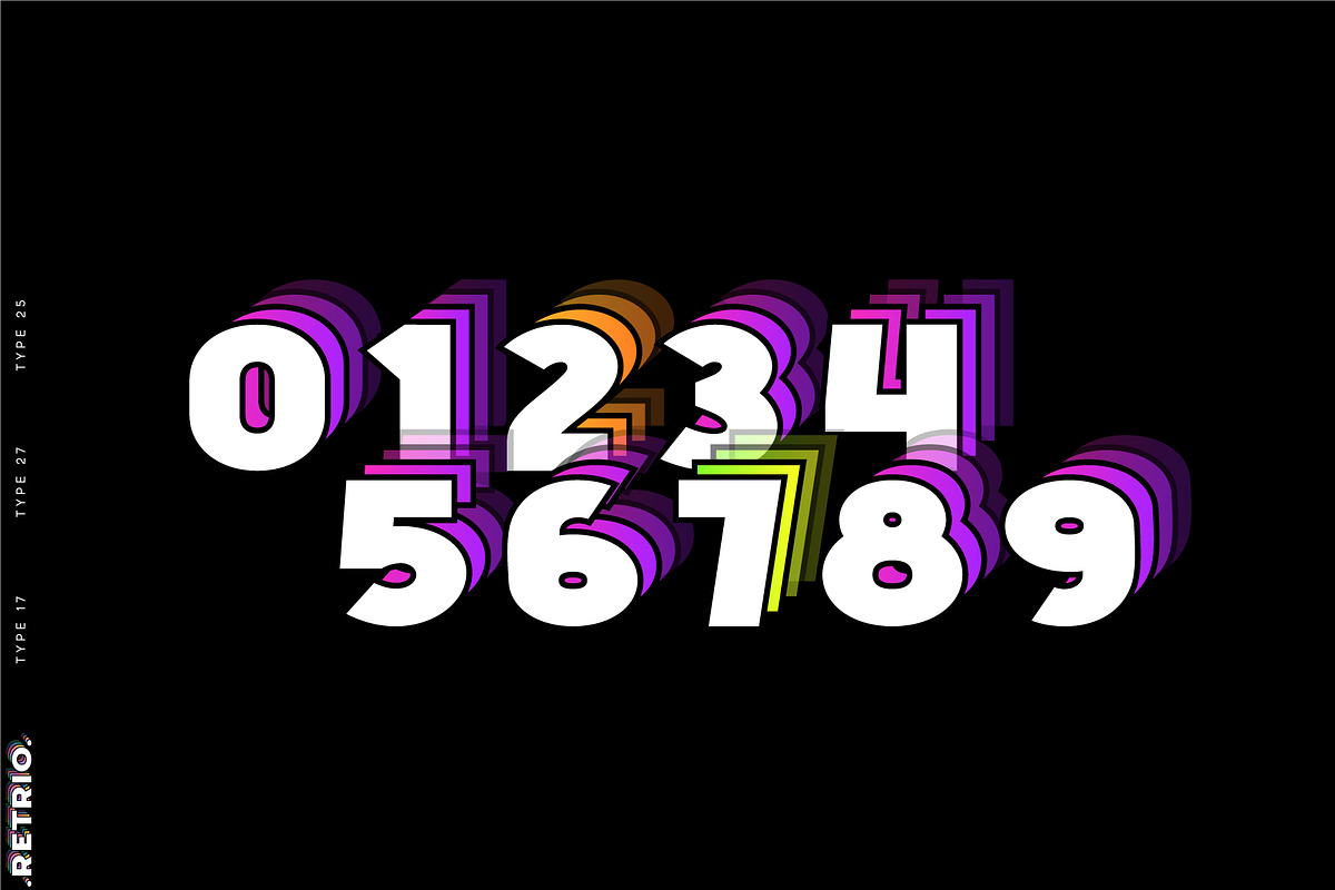 Retrio. OTF-SVG Color Family, a Symbol Font by Luxfont (Photo 3 of 11)
