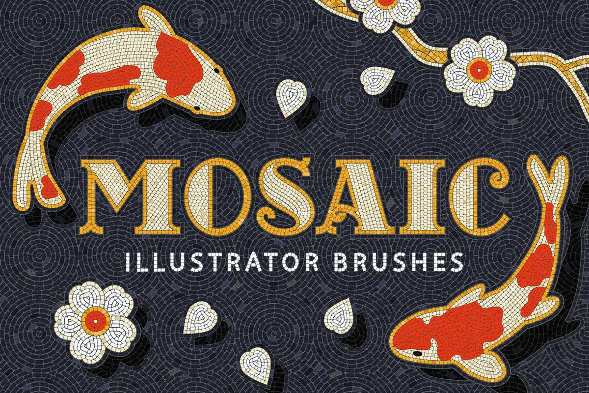 12-in-1 Illustrator Brushes Bundle, a Brush Add-On by pixelbuddha.net (Photo 11 of 14)