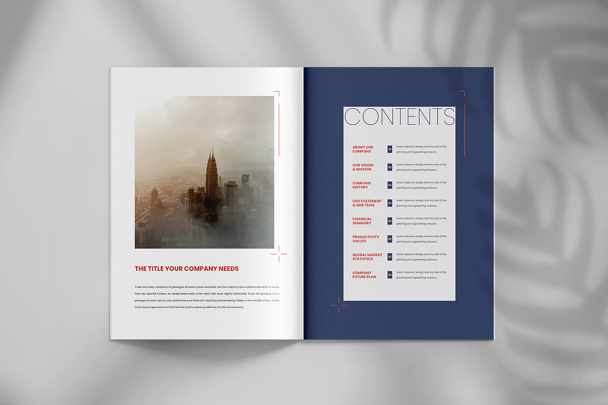 Annual report brochure template, a Brochure Template by Tanmoy Topu (Photo 3 of 12)