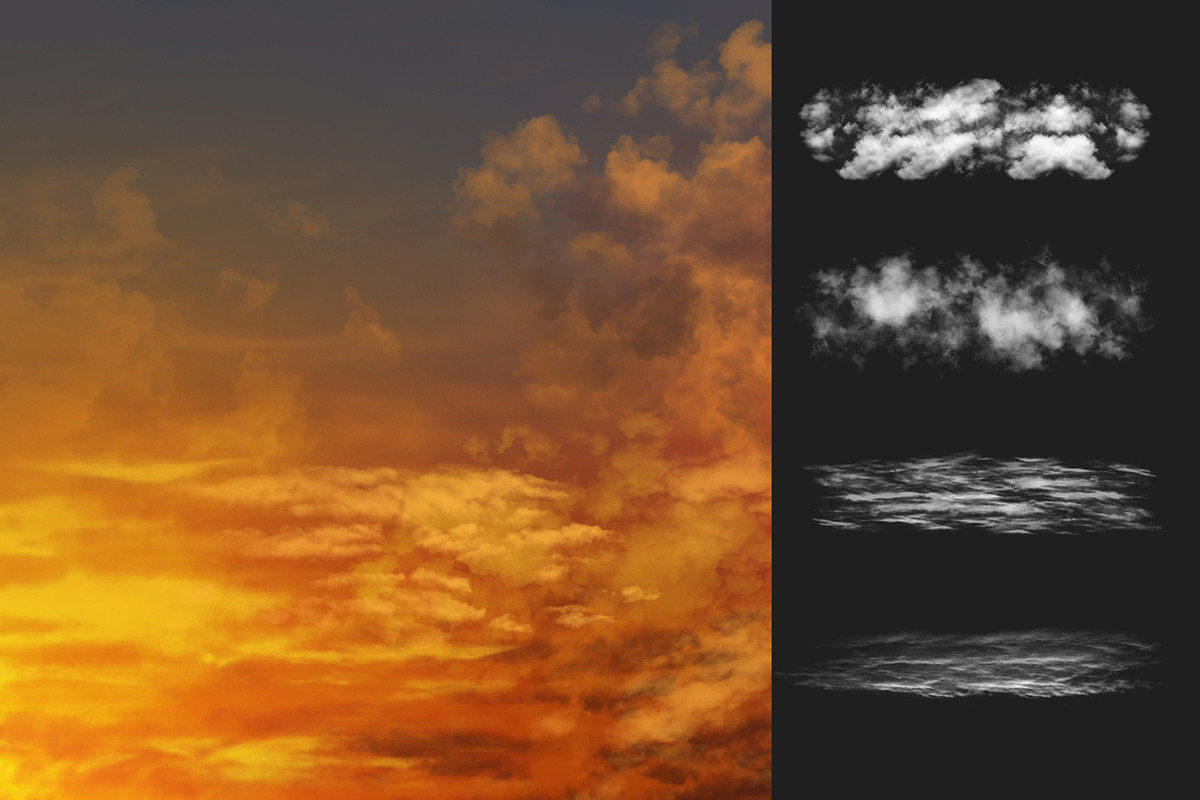 Photoshop Cloud Brushes V3, a Brush Add-On by Mohamed Saber (Photo 2 of 6)