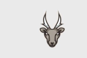 Deer Head Logo1 Cartoon Design