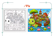 Kawaii Magical Worlds Coloring, a Decorative Illustration by Coco Bloom (Thumbnail 7 of 8)