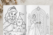 Magical Princess Coloring Book Vol25, a Person Illustration by ikarifq shop (Thumbnail 5 of 7)