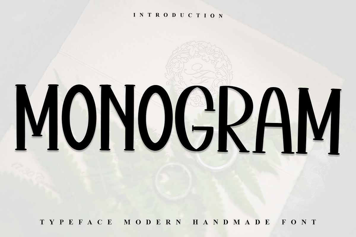 Monogram, a Sans Serif Font by FreshTypeINK (Photo 1 of 7)