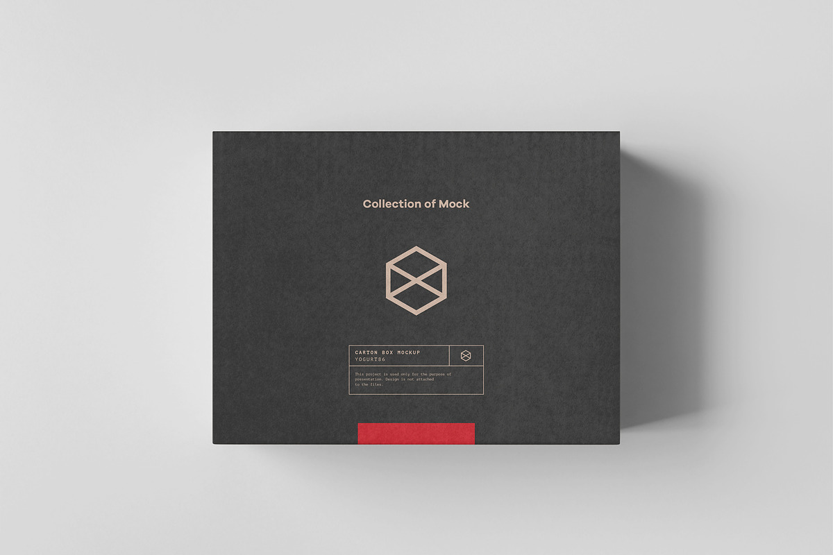 Carton Box Mock-up 135x105x60, a Product Mockup by Yogurt86 (Photo 8 of 10)