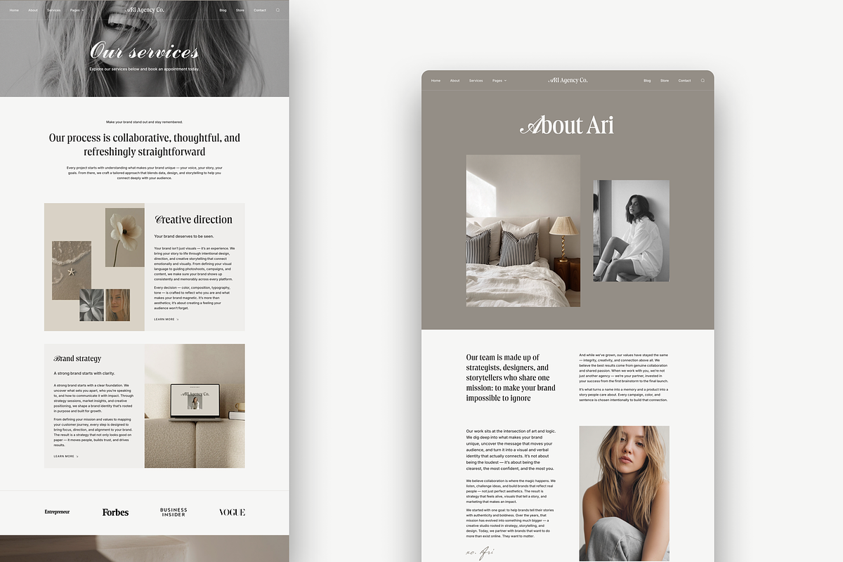 Ari Wordpress Template preview 3