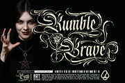 Blink Round Typeface, a Blackletter Font by alit design (Thumbnail 5 of 20)