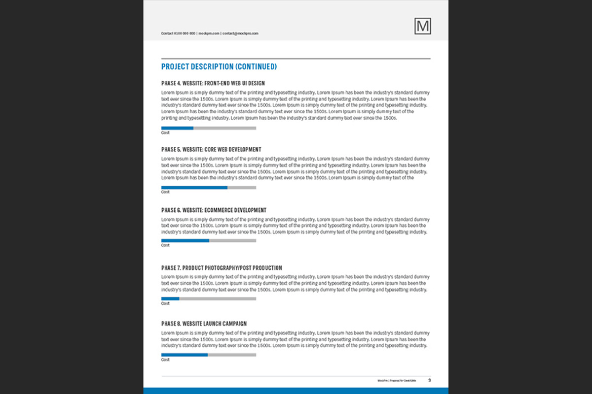 Simple Proposal Template Indesign, a Stationery Template by Shop Mockpro (Photo 11 of 20)