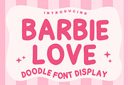 Barbie Love Font, a Font by Fourteen Letter (Thumbnail 1 of 6)