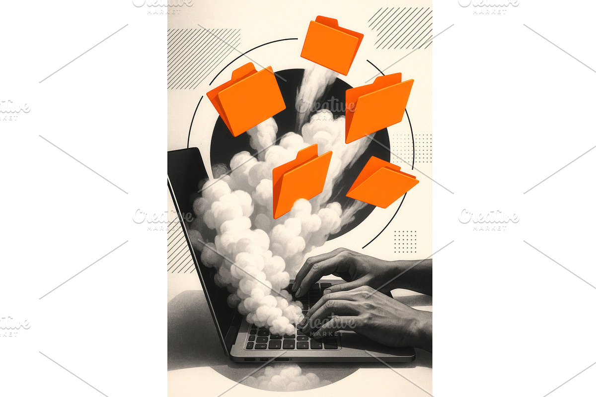 Abstract illustration of hands, an Object Illustration by Sergey Kotenev