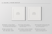 1x1 Square, 2 Frame Mockup, a Household Mockup by Lelu Art Design (Thumbnail 6 of 11)