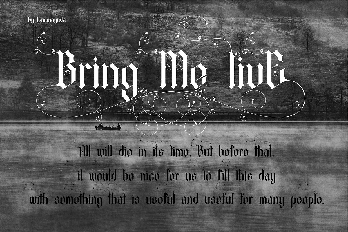 MutilatioN, a Blackletter Font by ismanayuda (Photo 5 of 8)
