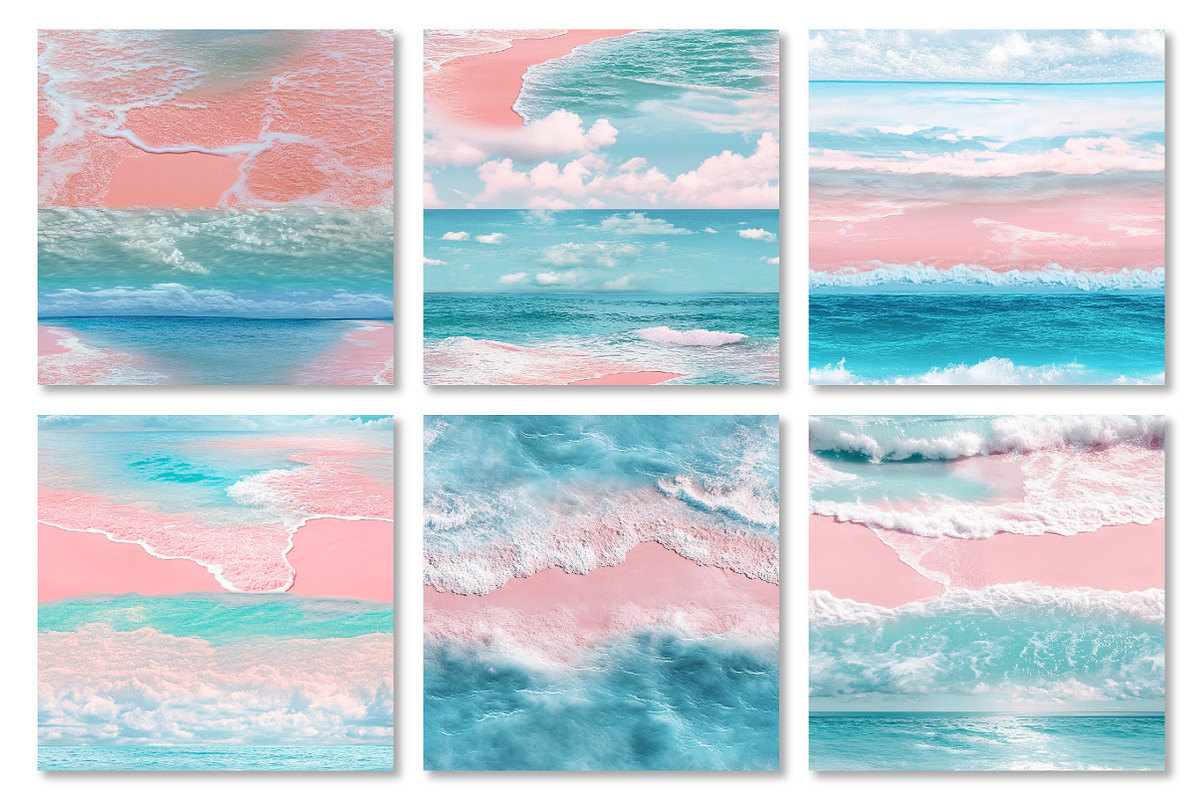 Pink Sandy Beach Backgrounds, a Texture Graphic by Dream Creation (Photo 4 of 5)