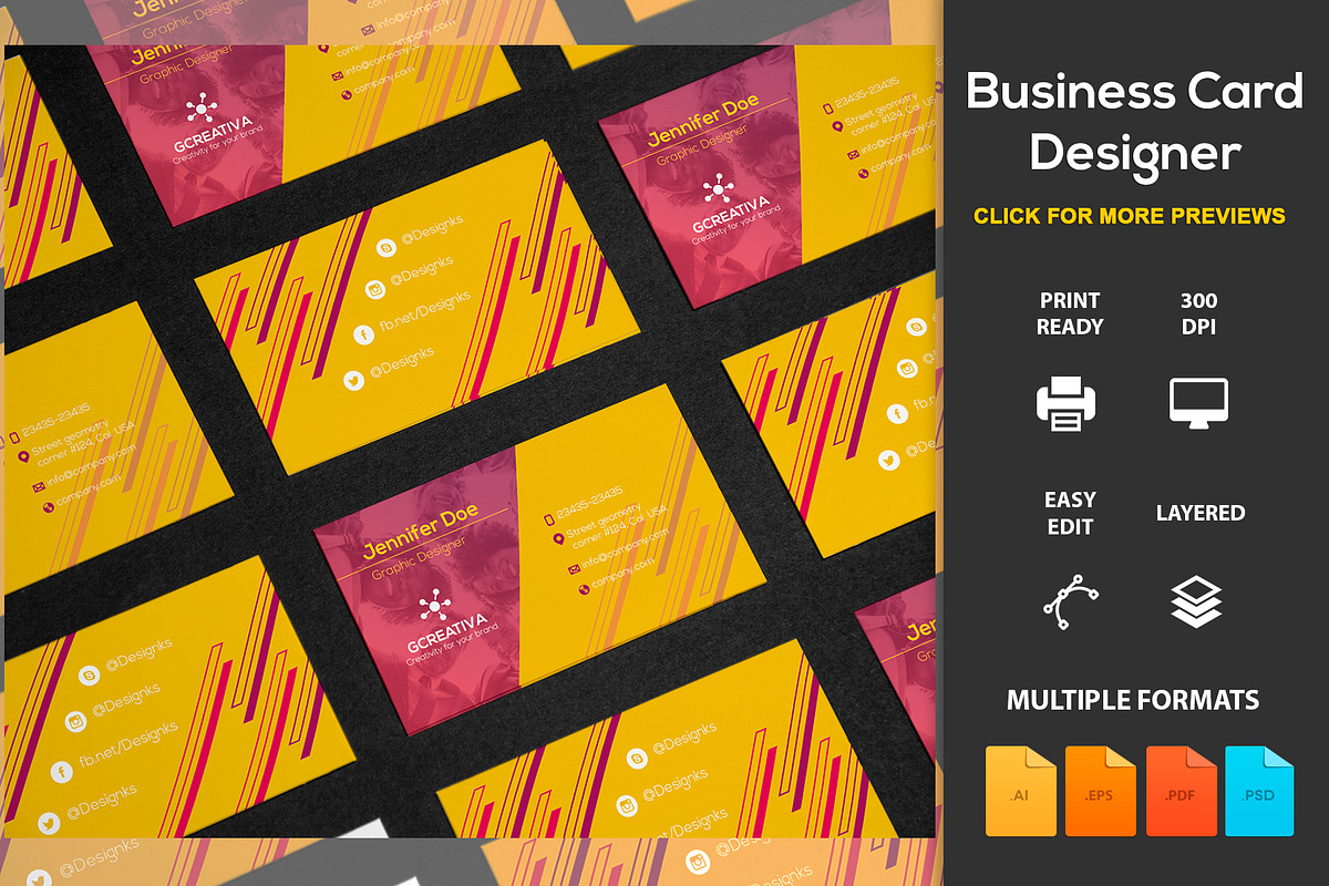 Business Card Designer, a Business Card Template by DesignsStore (Photo 1 of 3)