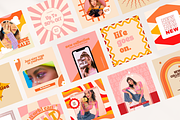 Retro Social Media Templates Canva, a Social Media Template by Boltik Studio (Thumbnail 9 of 9)