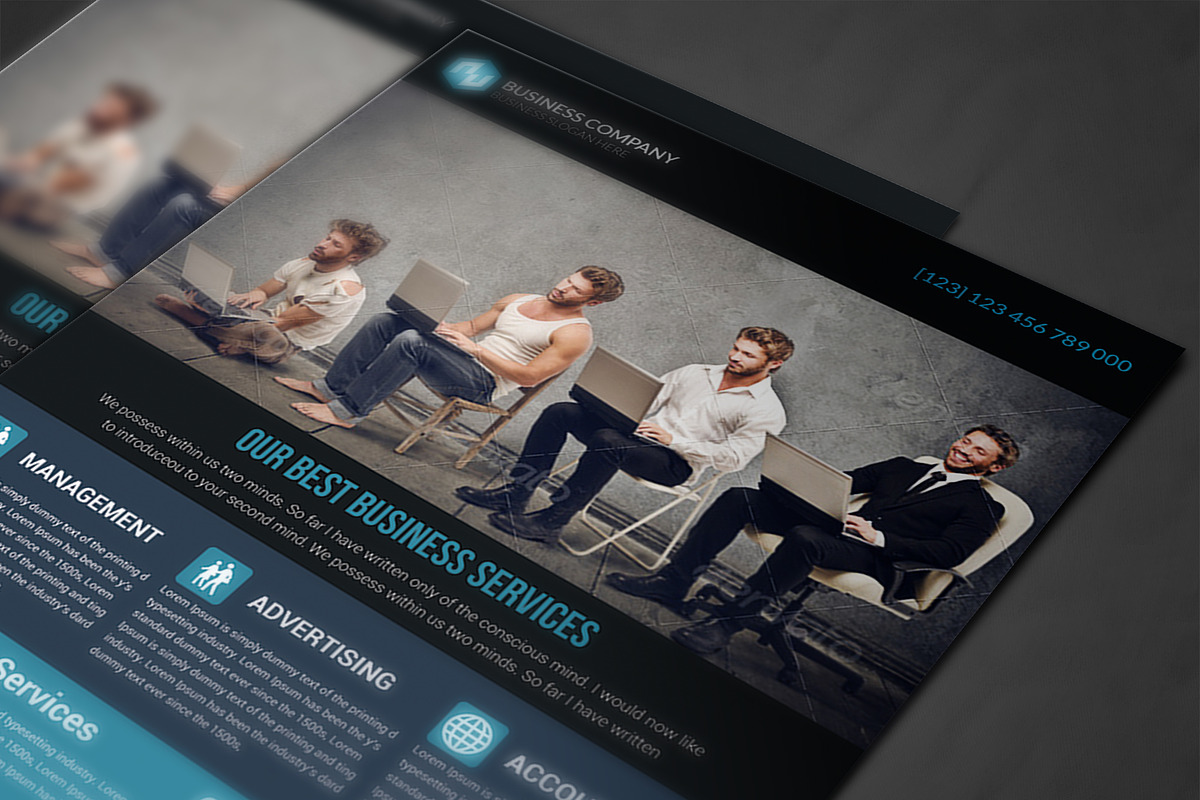 Business Flyer Template, a Flyer Template by AfzaalGraphics (Photo 4 of 4)