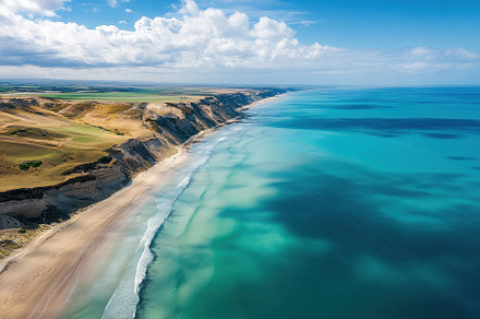 Stunning aerial view of Blanche Poin, a Photo by Iftikhar Alam