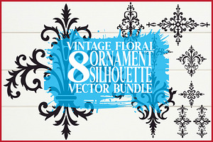 Classic Ornament Silhouette Vector S, an Illustration by Gfx_Store