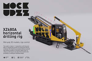 XZ680A horizontal drilling rig, a Cars & Vehicle 3D Model by mockupzz