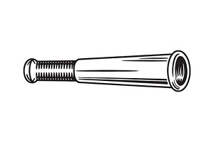 Baseball Bat Vector silhouette