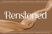 Renstoned - Elegant Sans Serif, a Sans Serif Font by RockboyStd (Thumbnail 1 of 12)