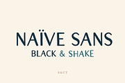 Naive Sans Black & Shake, a Handwritten Font by S&C Type (Thumbnail 1 of 6)
