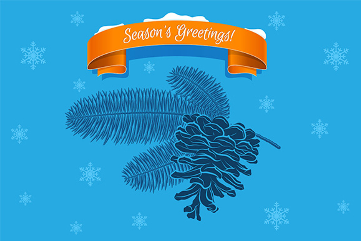 Christmas and New Year Pine Cones, an Illustration by Shurik76 (Photo 4 of 4)
