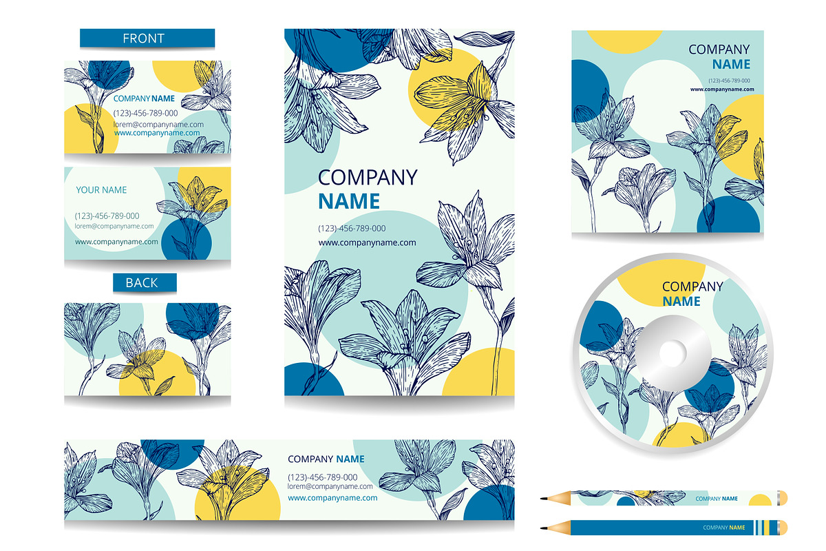Hand drawn alstroemeria vector set, a Work Illustration by ekzi.letters (Photo 5 of 5)