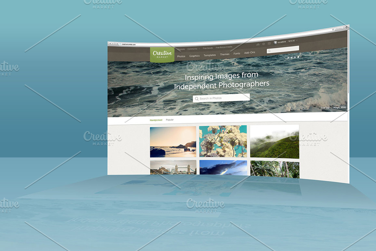 FullHD Website 3D mockup, a Mockup by 8Link (Photo 2 of 2)