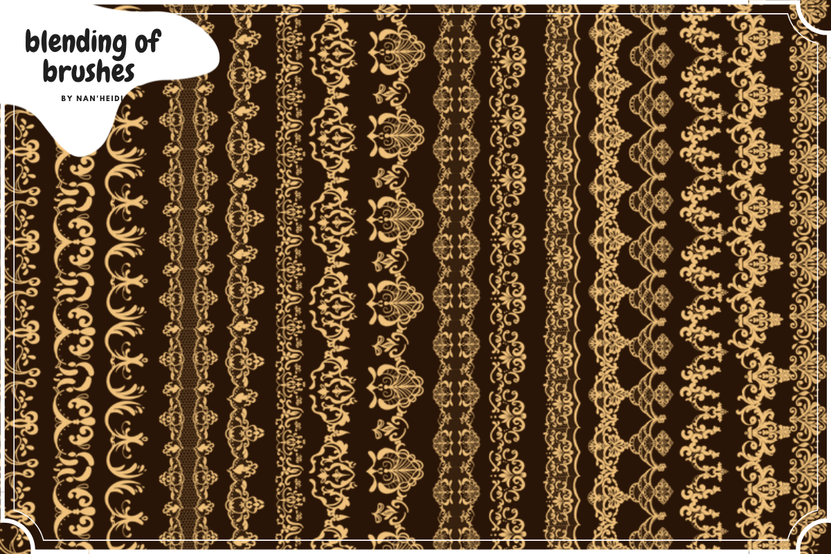 24 Lace Procreate brushes 02, a Brush Add-On by Nan'Heidi (Photo 2 of 4)