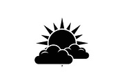 Sun Behind Clouds Silhouette Bundle, an Illustration by Gaye Art (Thumbnail 15 of 31)