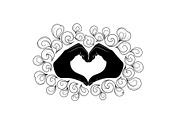 Floral Heart Frame Silhouette Pack, an Illustration by Artivon (Thumbnail 3 of 49)