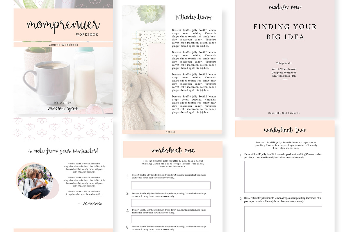 Momprenuer Canva Workbook Indesign, a Magazine Template by VanessaRyan.co (Photo 3 of 4)
