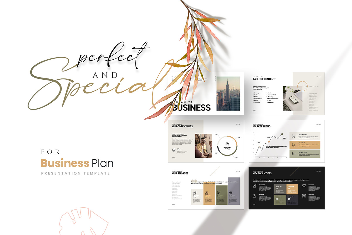 Business Plan Presentation Template, a Presentation Template by GoldenPixelStudio (Photo 2 of 10)